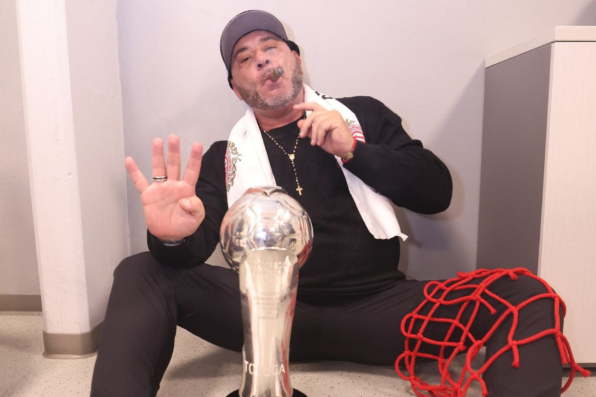 El técnico argentino conquistó cinco títulos consecutivos con los Diablos Rojos. Foto: Toluca FC.