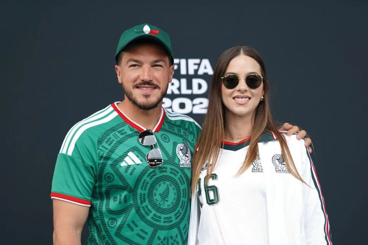 Samuel García y Mariana Rodríguez asistieron a la ceremonia inaugural del Mundial. Foto: Especial