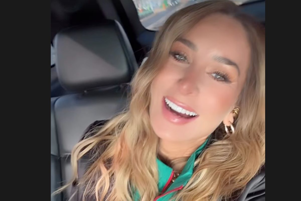 Geraldine Bazán desfiló por las zonas exclusivas del Estadio Azteca. Foto: Especial