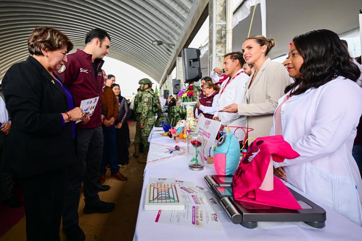 Delfina Gómez destacó la coordinación entre los tres niveles de gobierno para concretar el proyecto. Foto: Especial