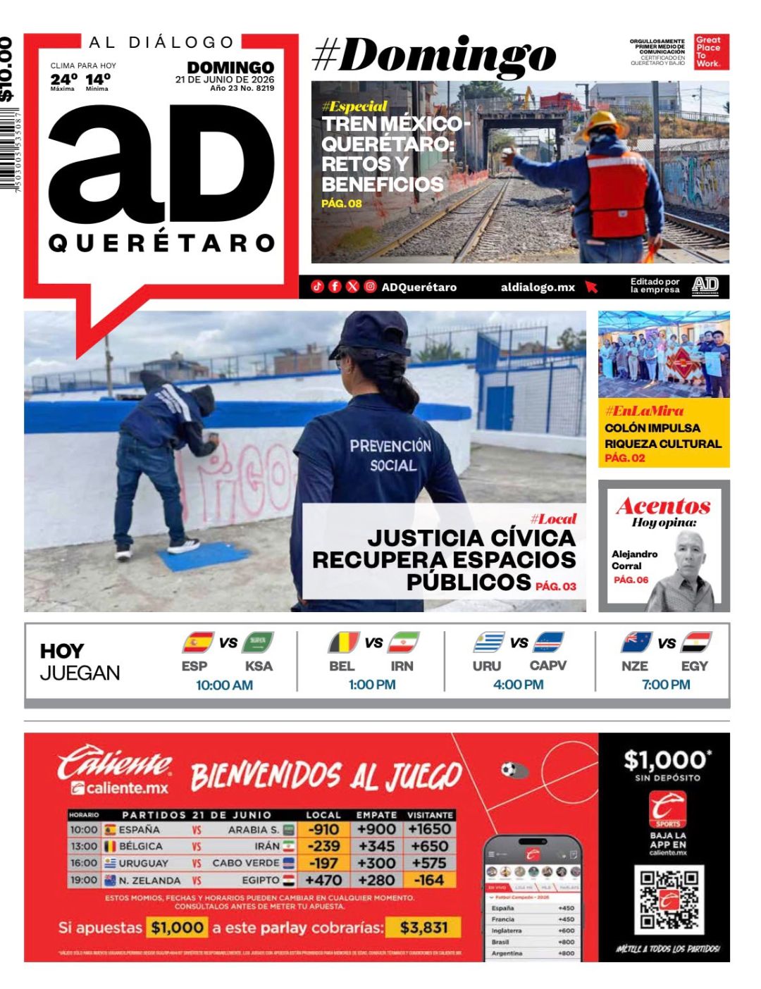 Justicia Cívica recupera espacios públicos