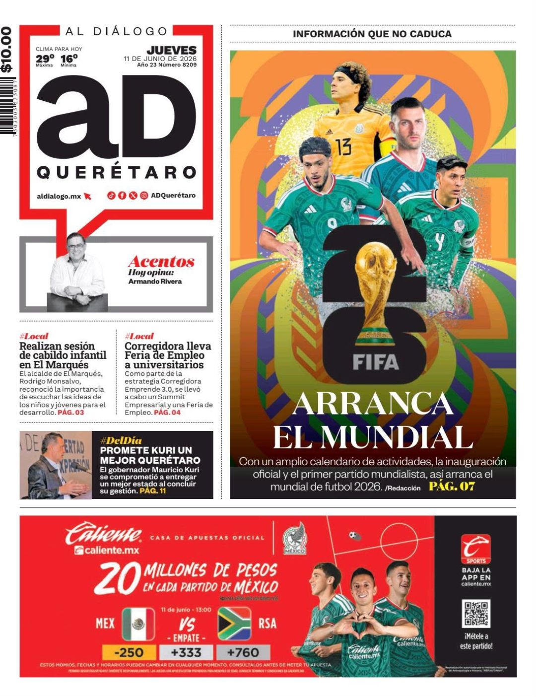 Arranca el Mundial