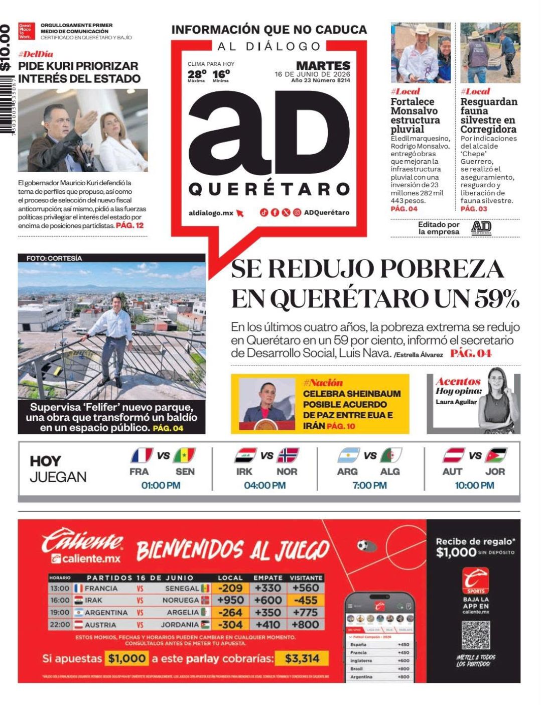 Se redujo pobreza en Querétaro un 59 %
