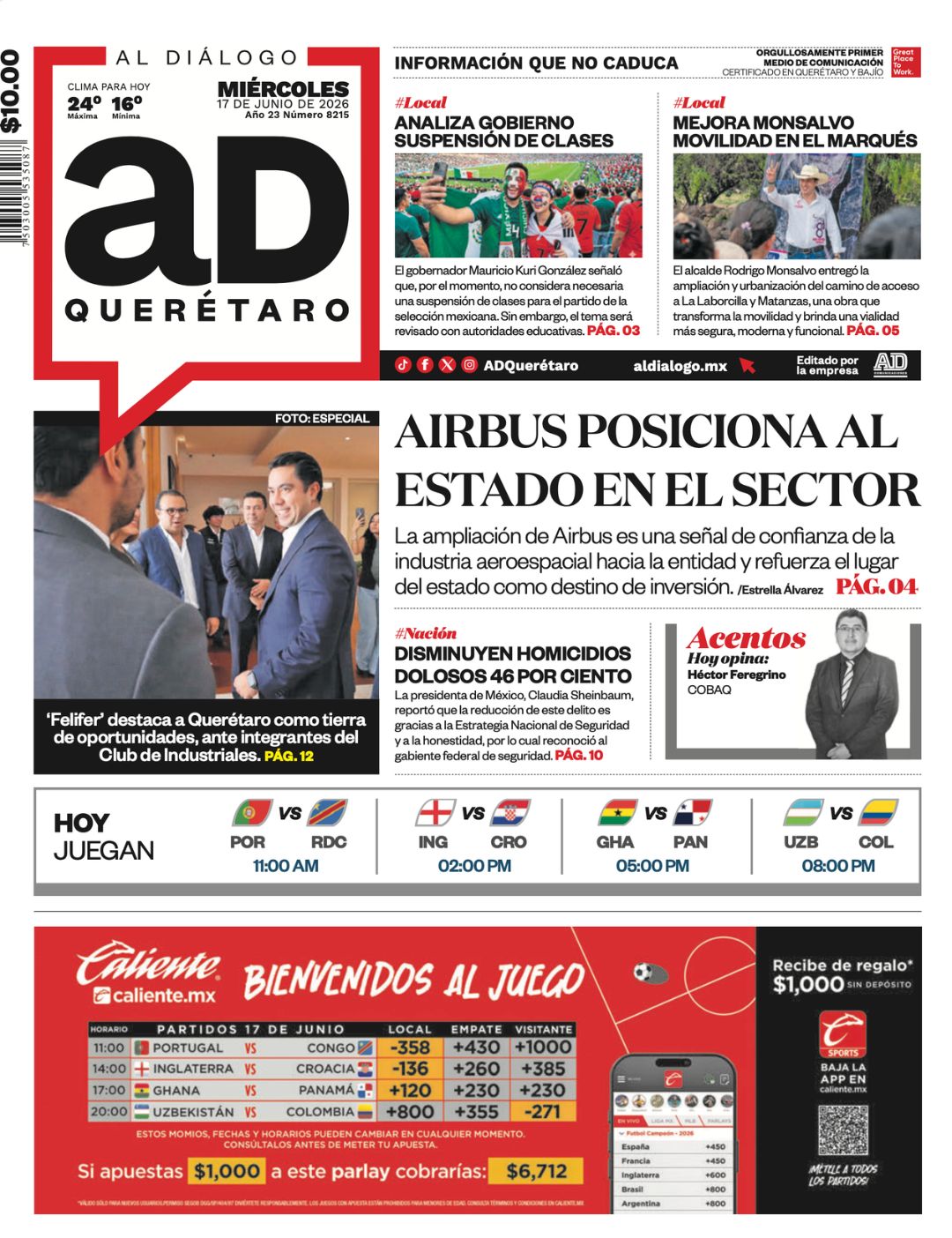 Airbus posiciona al estado en el sector