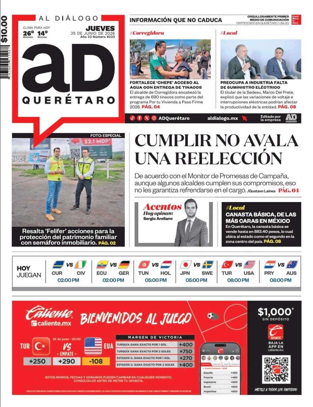 Cumplir no avala una reelección