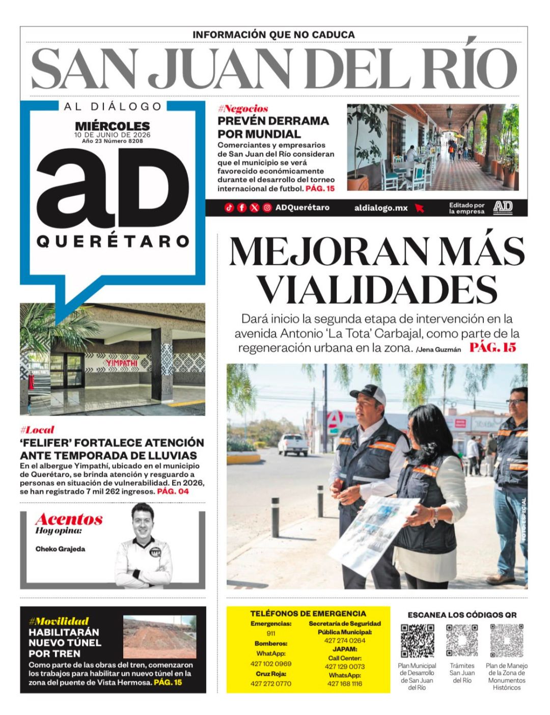 Mejoran más vialidades