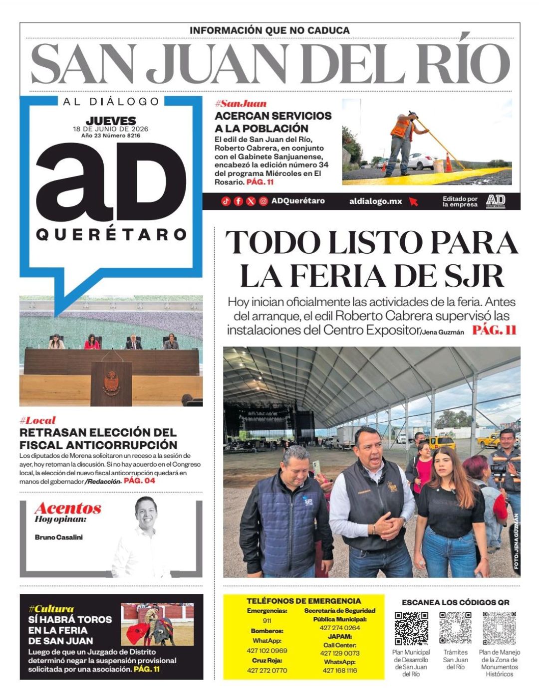 Todo listo para la feria de SJR