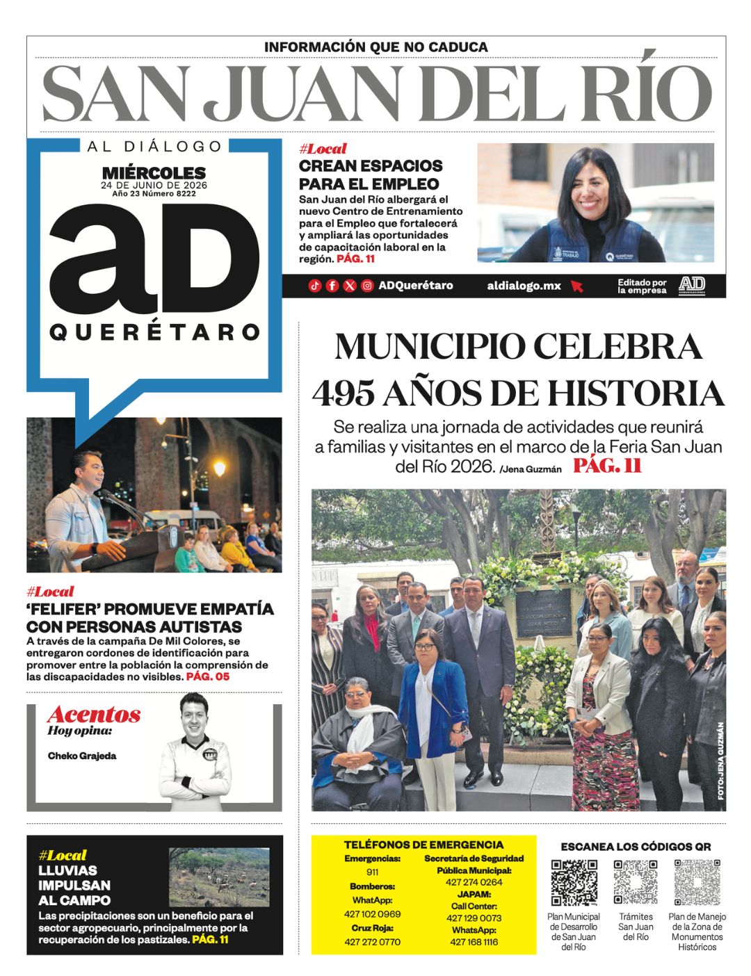 Municipio celebra 495 años de historia