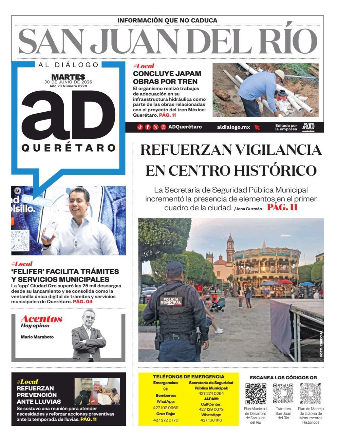 Refuerzan vigilancia en centro histórico