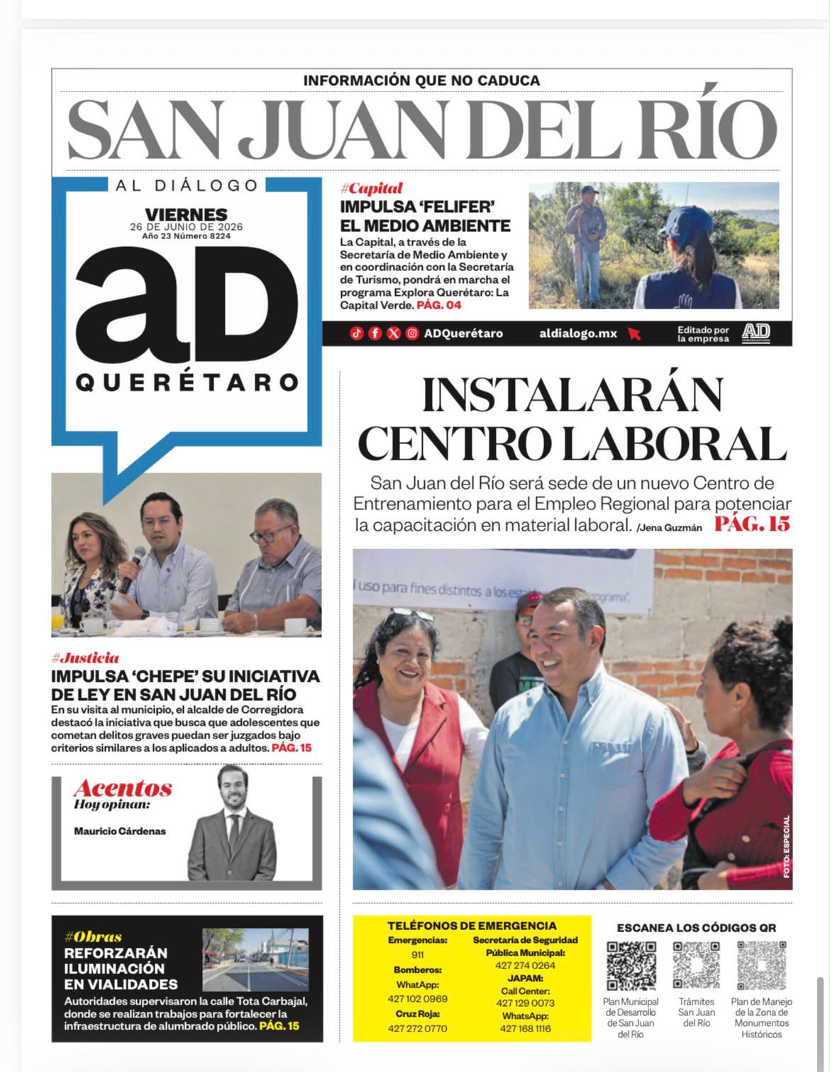 Instalarán centro laboral en San Juan del Río