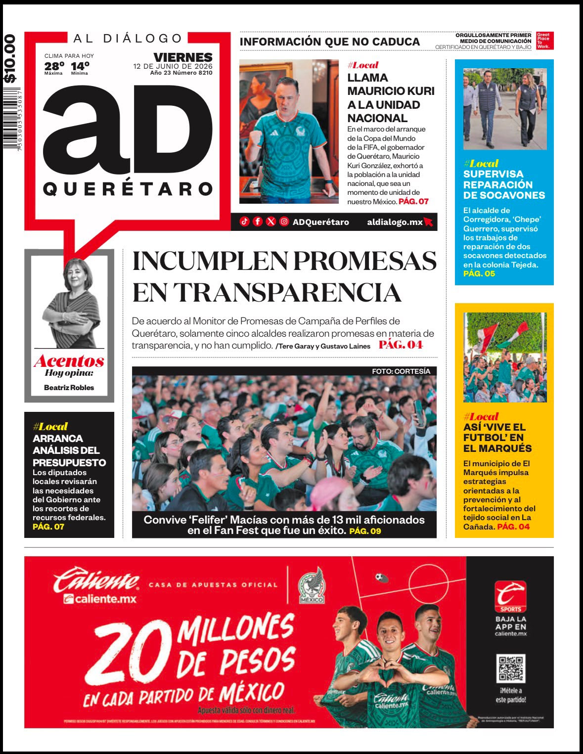 Inclumplen promesas en transparencia