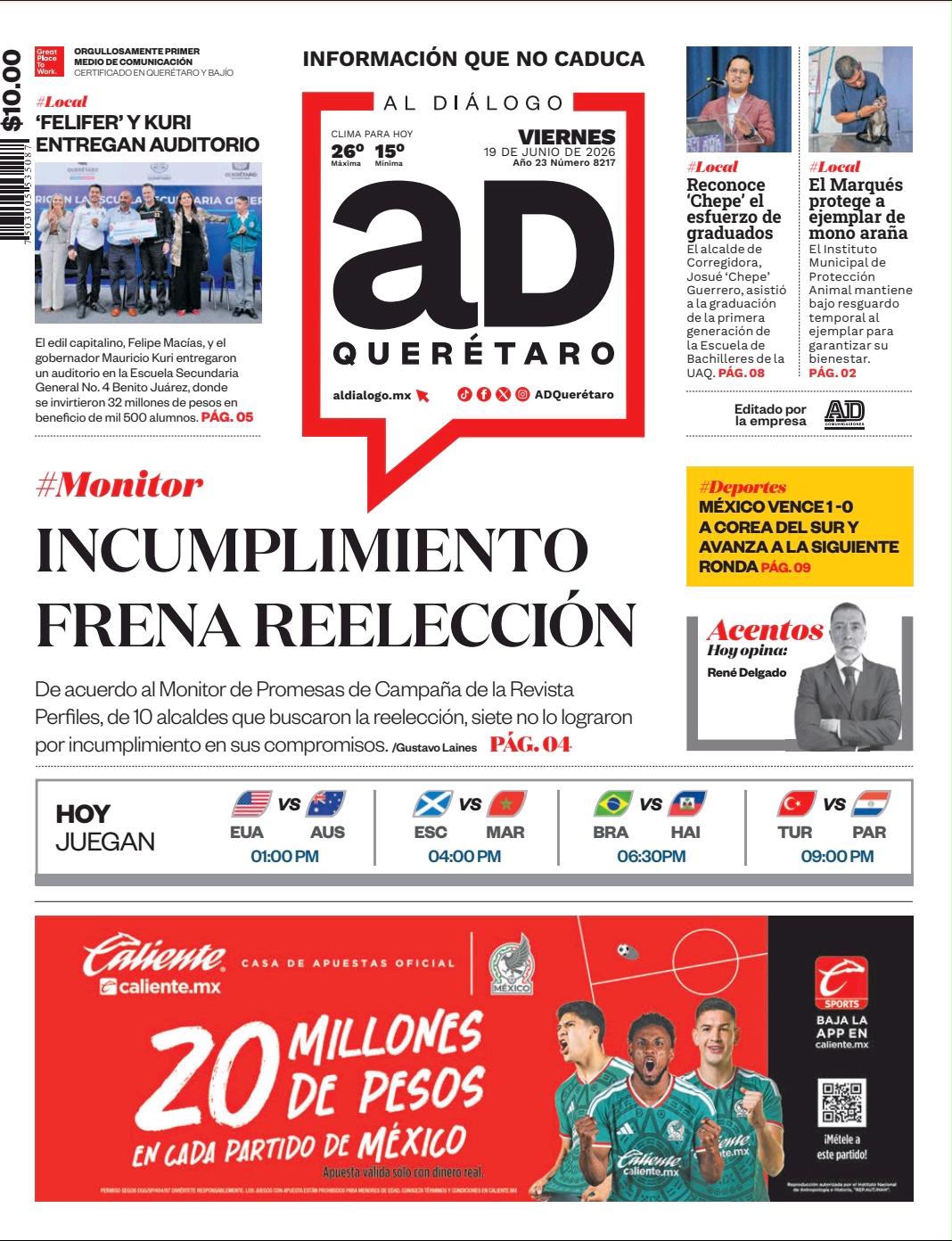 Incuplimiento frena reelección