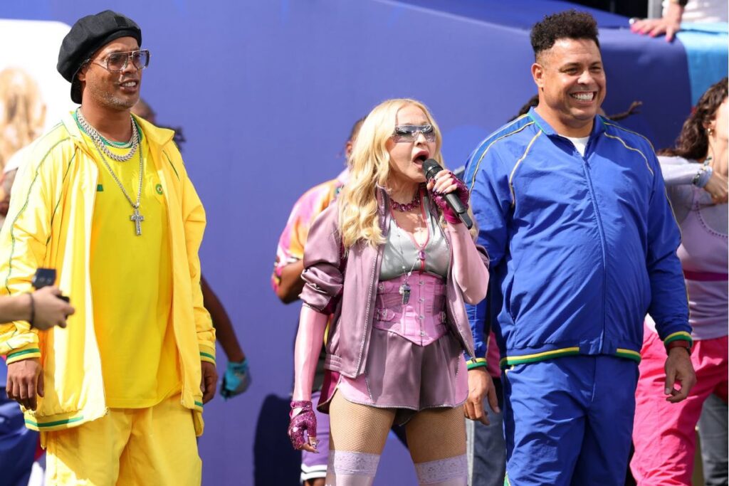 Madonna, Ronaldinho y Ronaldo