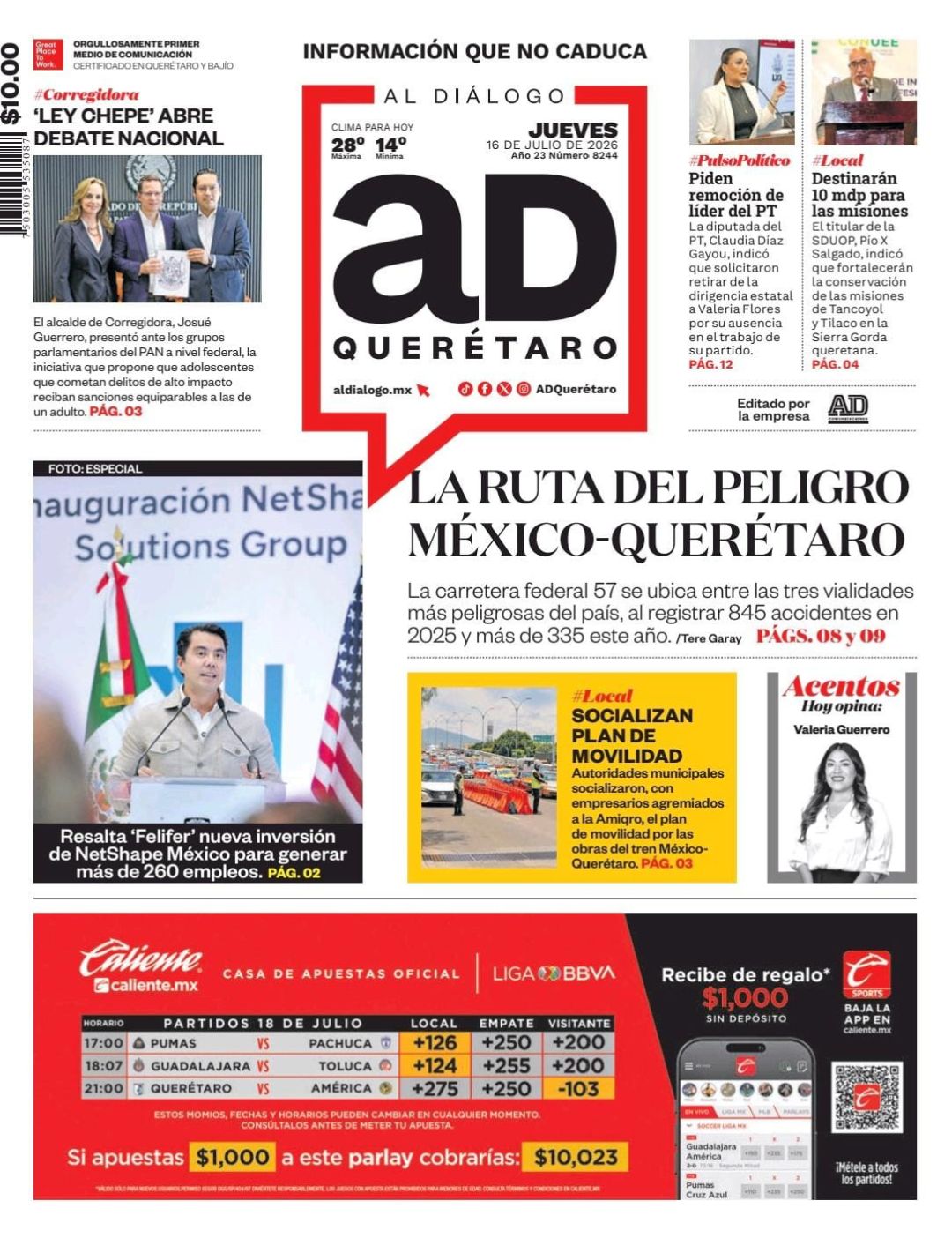 La ruta del peligro México-Querétaro