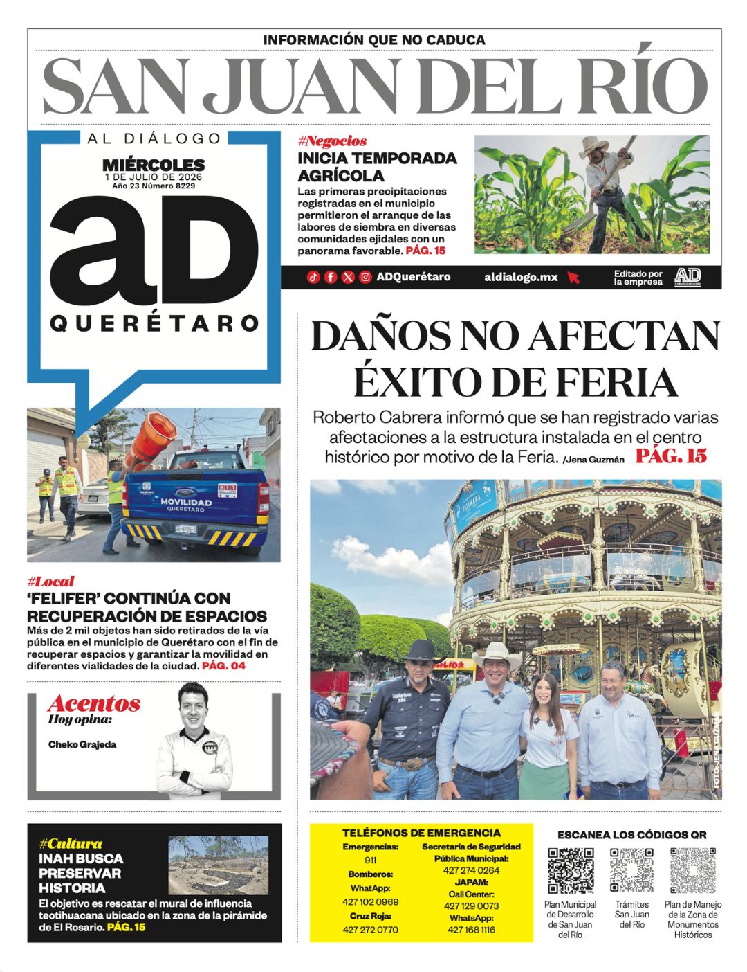 Daños no afectan éxito de feria