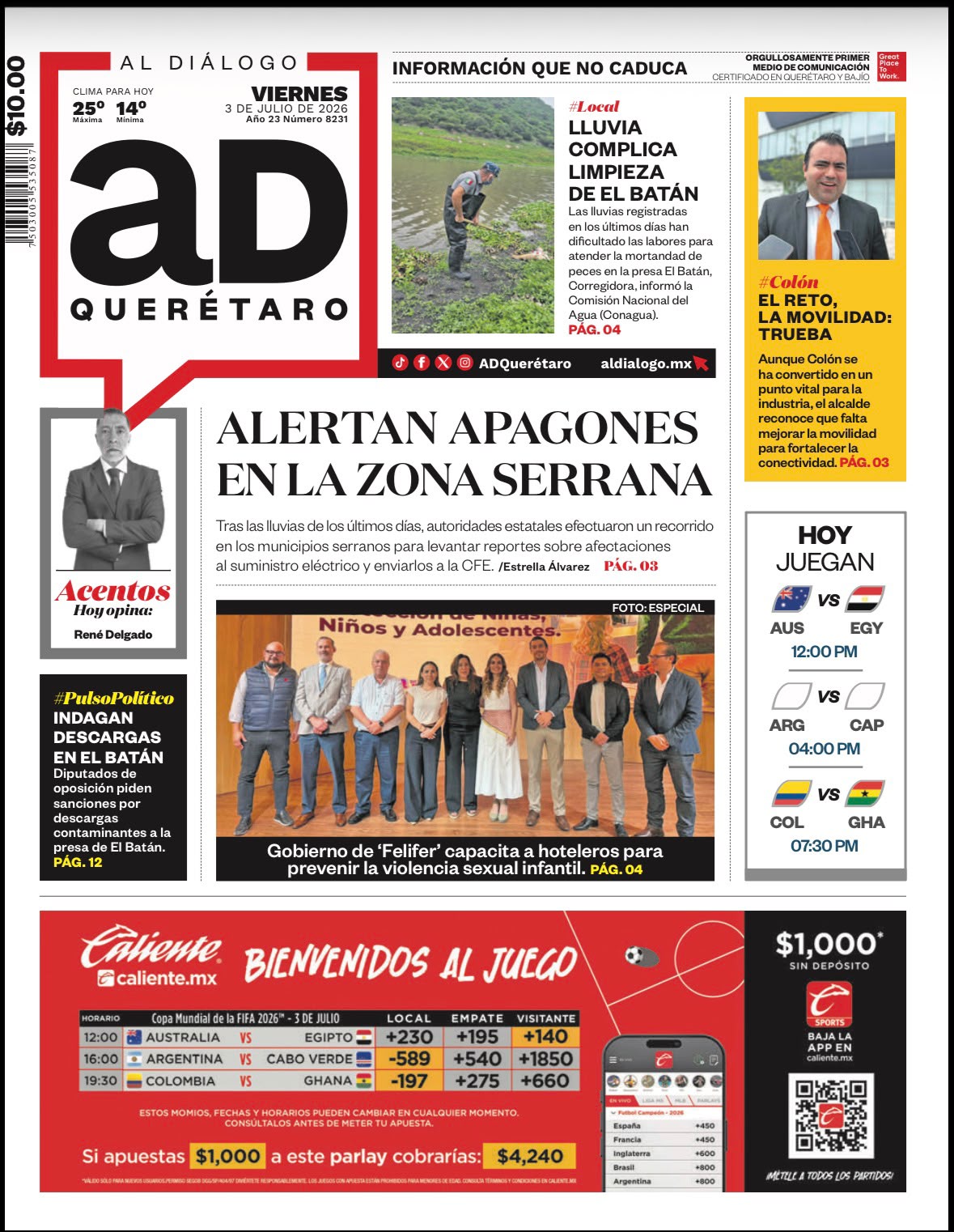Alertan apagones en la zona serrana