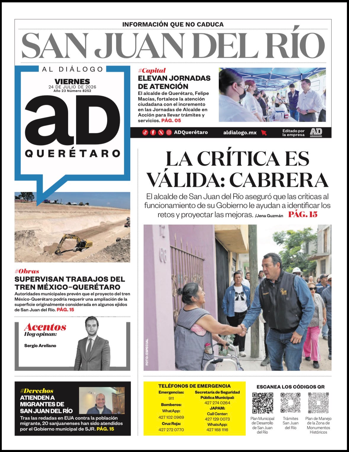 La crítica es válida: Roberto Cabrera