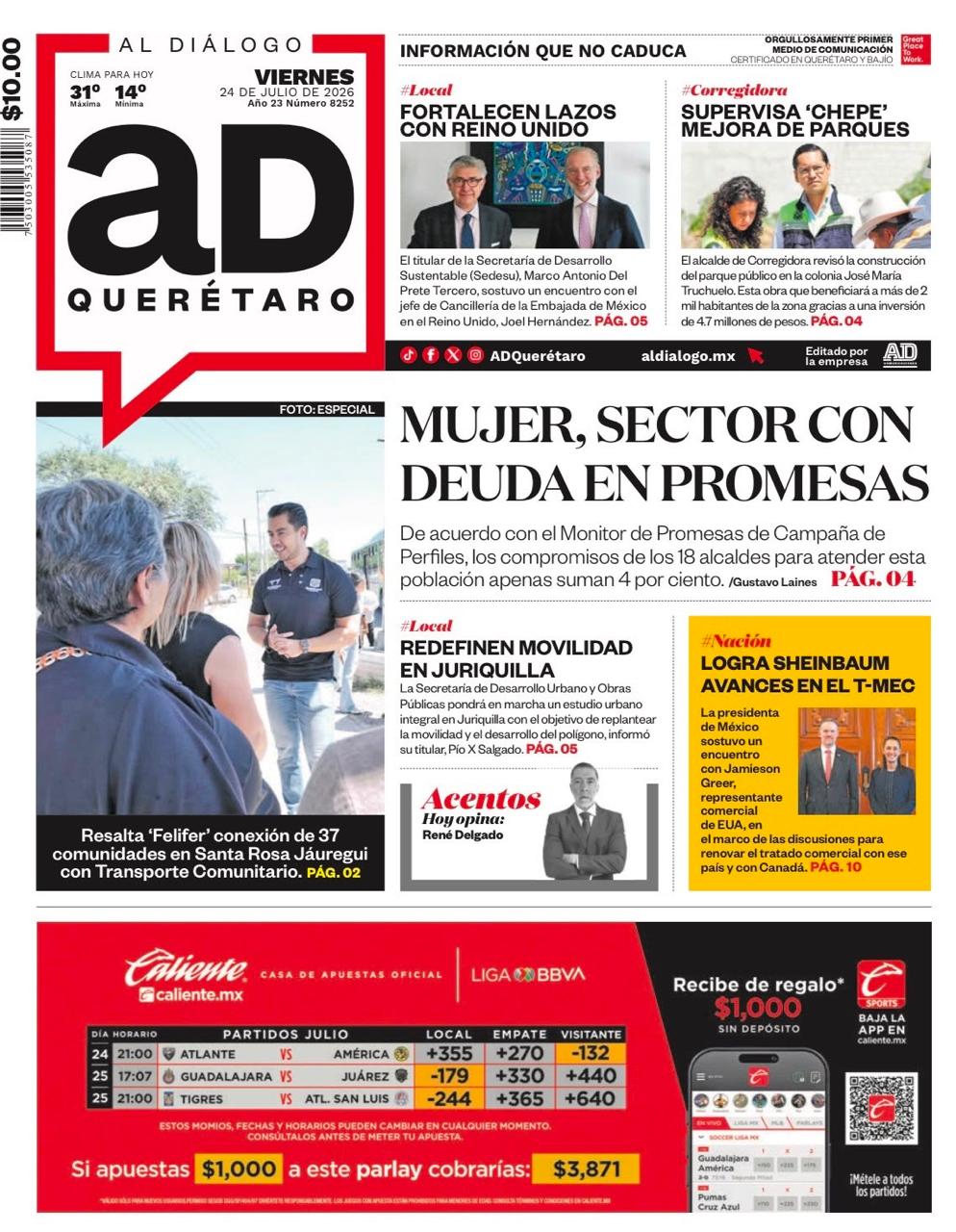 Mujer, sector con deuda en promesas