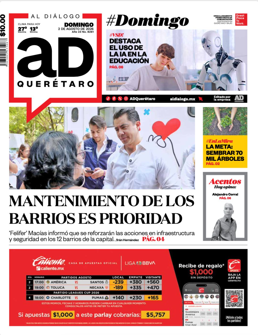 Mantenimiento de los barrios es prioridad
